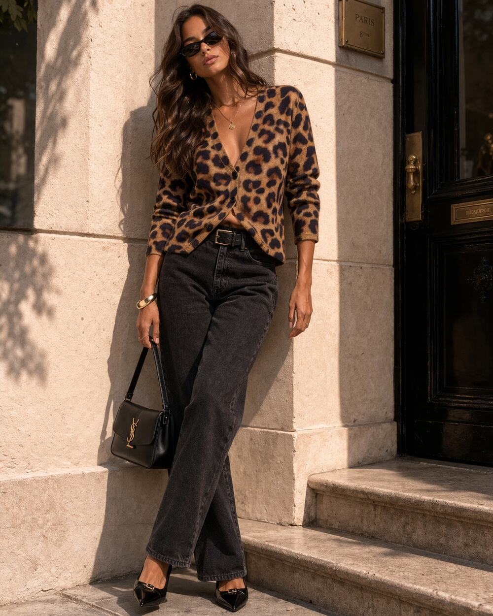 NWT: L'AGENCE Britney Leopard Cardigan Size Small / Petite